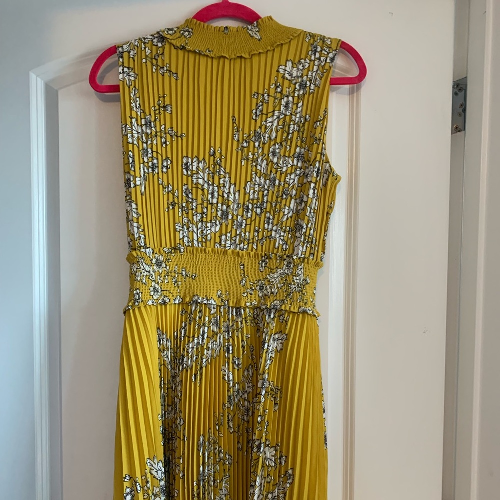 Yellow floral maxi dress